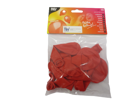 Röda ballonger 25 cm. 10-pack, 26 kronor. Perfekta för barnkalas. Från Papstar