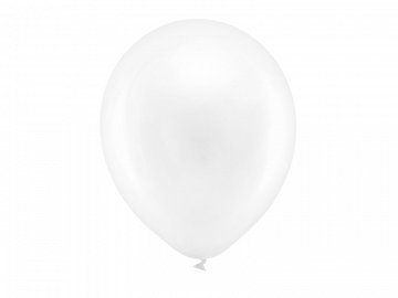 Vita metallic ballonger till Bröllop, Fest, Barnkalas, Babyshower mm