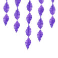 Frans girlang crepe Violett 15cm x 3m