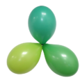 Eco Pastell ballonger Äppelgrön 26cm 6-pack