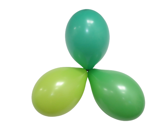Pastellgröna nyanser Ekologiska ballonger 26cm 6-pack