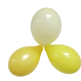 Eco Pastell ballonger Ljusgul 26cm 6-pack