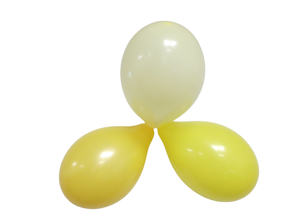 Gula nyanser. Ekologiska ballonger 6-pack