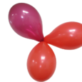Eco Pastell ballonger Ljusröd 26cm 6-pack