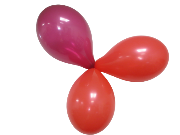Röda nyanser. Ekologiska ballonger 6-pack 17kr