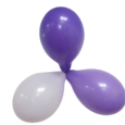 Eco Pastell ballonger Violett 26cm 6-pack