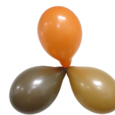 Eco Pastell ballonger brun 26cm 6-pack