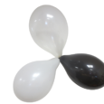 Eco Pastell ballonger Svart 26cm 6-pack