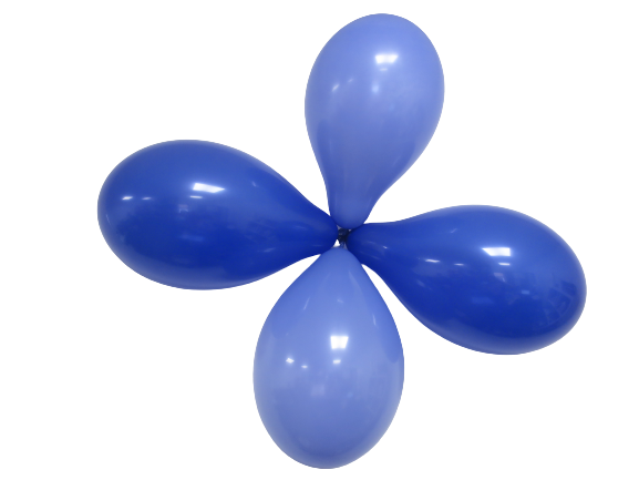 Eco ballonger Pastell Ultramarin/Marinblå