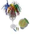 Cocktailparaplyer Mixade färger 10-pack