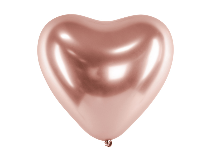 Roseguld hjärtformade ballonger. Vi har ett stort utbud av ballonger i olika färger, storlekar och ytor till alla slags fester. Köp dina ballonger hos oss.