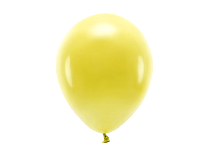 Mörkgula eco ballonger 26cm. 3 kr st