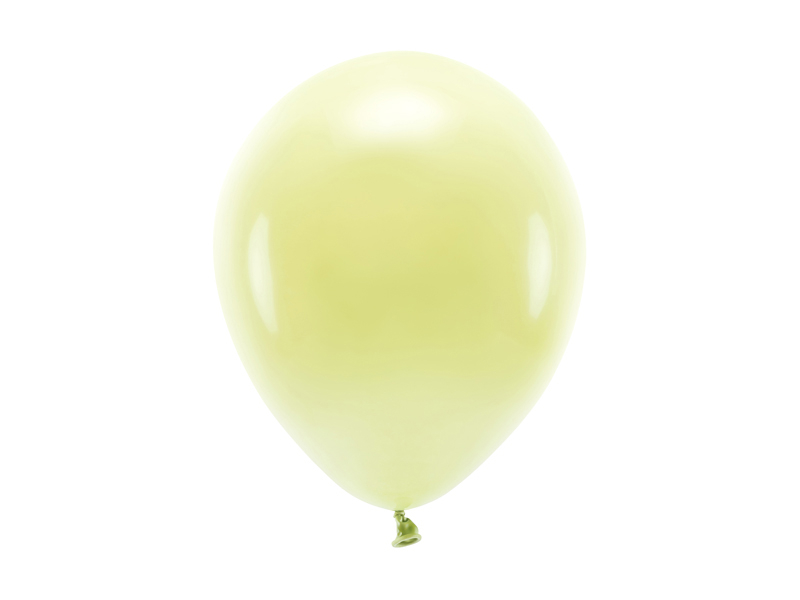 Ljusgula ekologiska ballonger. 6-pack 15 kronor