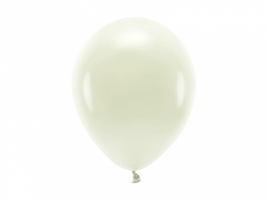 Cremefärgade ballonger. Ekologiska 6-pack 17kr