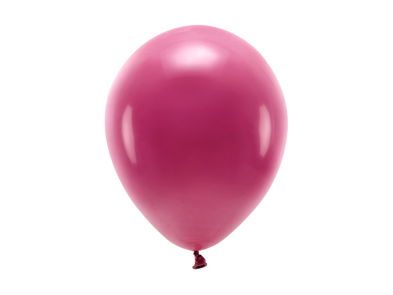 Mörkröda ekologiska ballonger. 3 kr st.