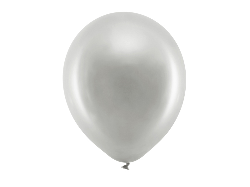 Silvriga metallicballonger