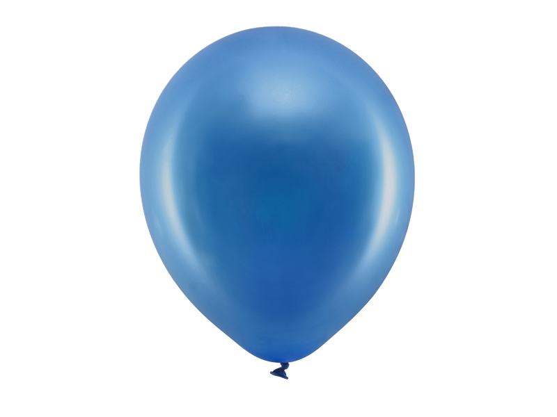 Ballonger Marinblå Metallic 10-pack