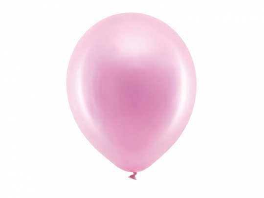 Rosa metallicballonger till Barnkalas, Bröllop, Babyshower mm. Säljs i 10-pack. Passa på att mixa med andra färger, storlekar och ytor.