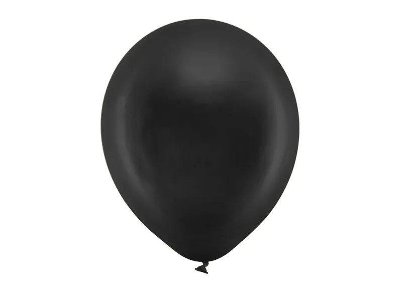 Svarta ballonger Metallic 30 cm