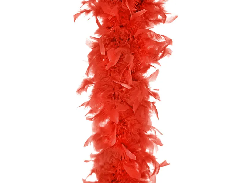 Fjäderboa Röd 180cm