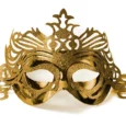 Partymask Guldglitter 8×24 cm