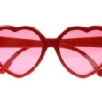 Glasögon Hjärt-formade Röda