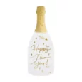 Servetter Champagne flaska Happy New Year 7x19cm 20-pack
