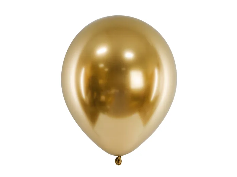 Glossy Guld Ballonger Enfärgade