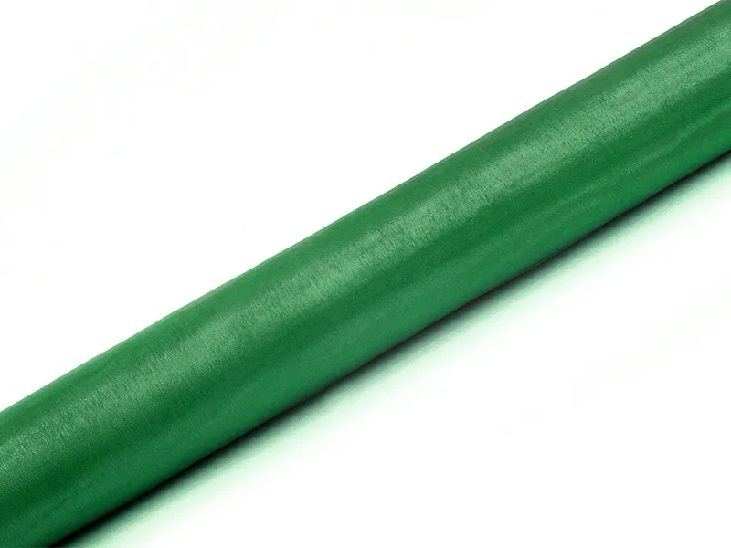 Smaragdgrön organzatyg 16cm