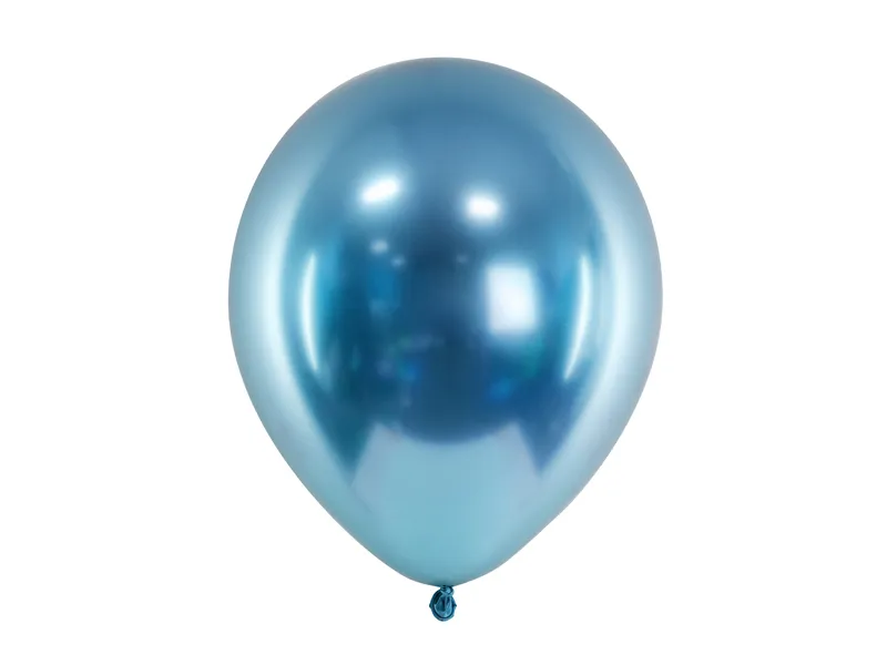 Ballonger Glossy Blå, med metallic yta. Här hittar du massor av ballonger och tillbehör för dekorationer av fester, barnkalas, bröllop mm