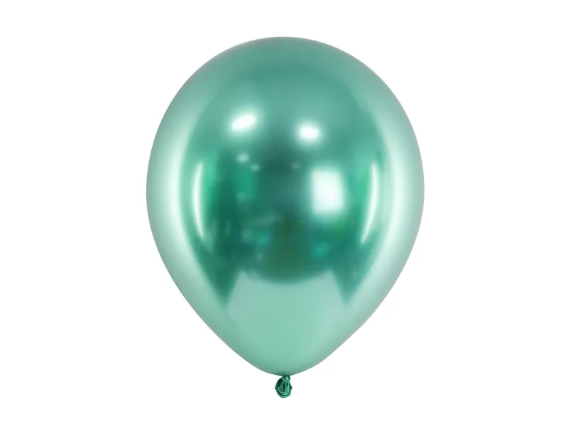 Flaskgröna glansiga /glossy ballonger med metallic yta. Vi har ballonger för ditt kalas, bröllop, babyshower, Möhippa, födelsedagar mm.