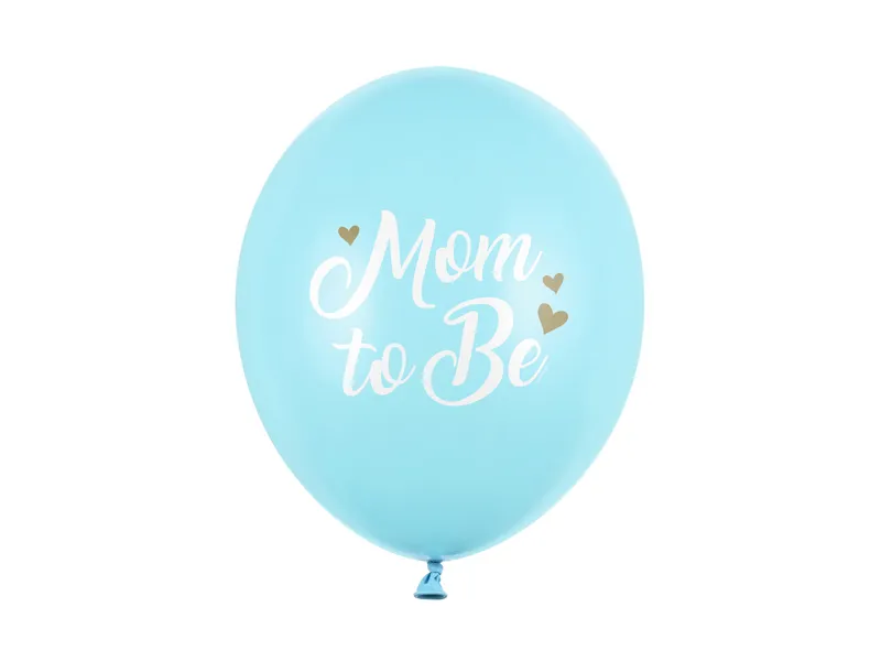 Mom to be. Babyshower, Gender Reveal. Pastellblå 6-pack. 29 kronor