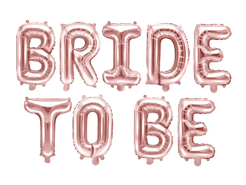 ballonggirlang bride to be roseguld