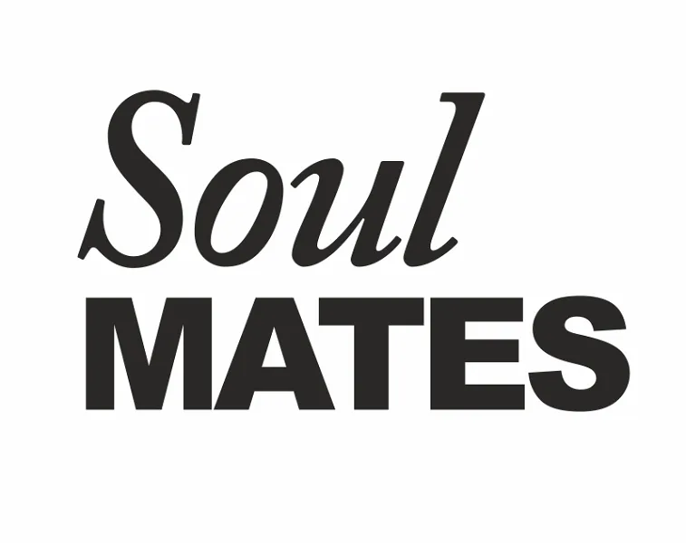 Klistermärke Soulmates, svart. 2-pack. 7 kronor