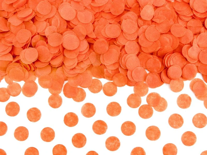 konfetti cirklar orange