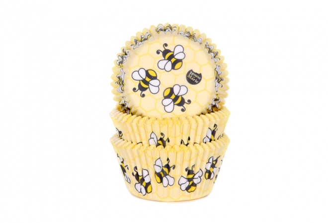Muffinsformar med söta bin på. 50-pack. 45 kronor.