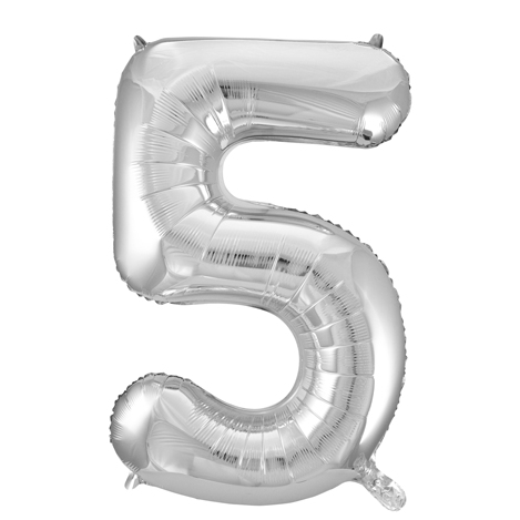 Folieballonger Siffror. 86cm. Nummer 5
