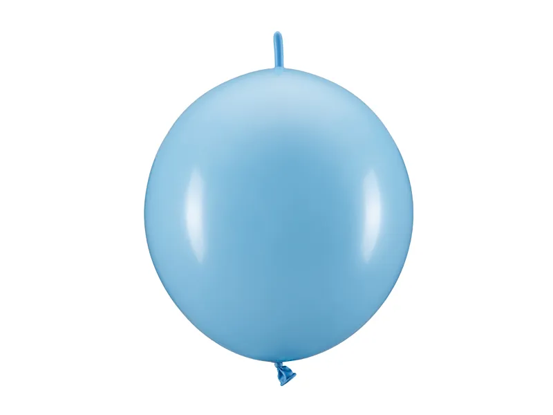 Länkande ljusblåa ballonger. Snygg festdekoration / Ballongbåge / Ballongdekoration 20-pack