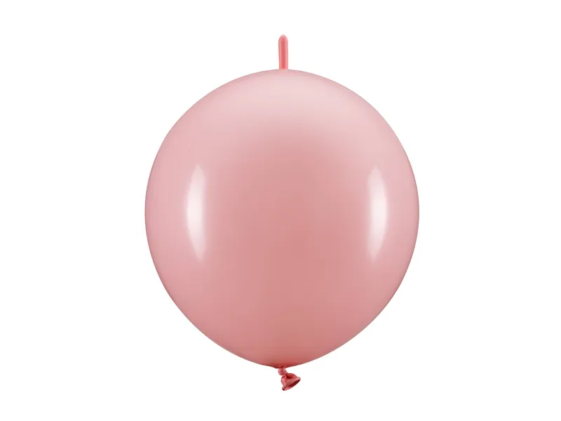 Länkande ljusrosa ballonger i 20-pack. 95 kronor. Ballongdekoration