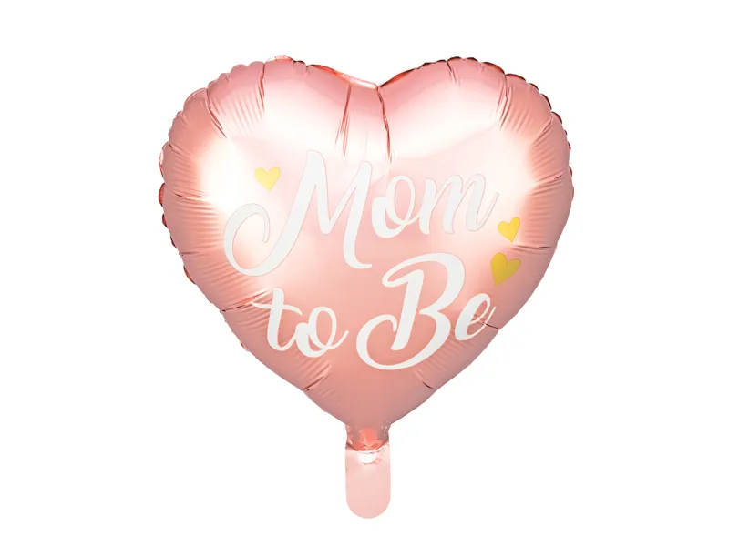 Folieballong Hjärtformad Mom to Be Rosa