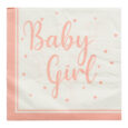 Servetter Baby Girl 33×33 cm 16-pack