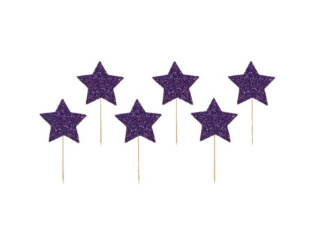 Lila stjärnor bakverk