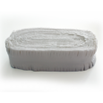 Crepe girlang med fransar Vit 6m / 24 m