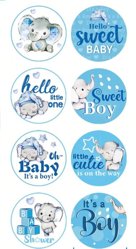 Stickers Baby blå