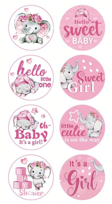 Stickers elefant rosa