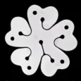 Ballongskiva  till 6 ballonger Blomma 2-pack