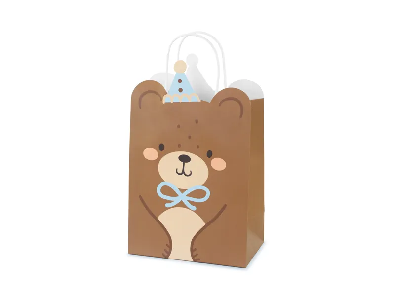 Presentpåse formad som en nalle.