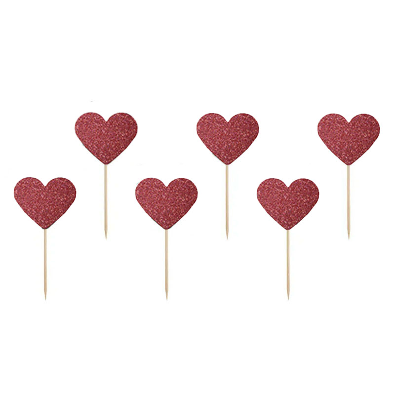 Hjärtan Roseguld. Dekoration till bakelser