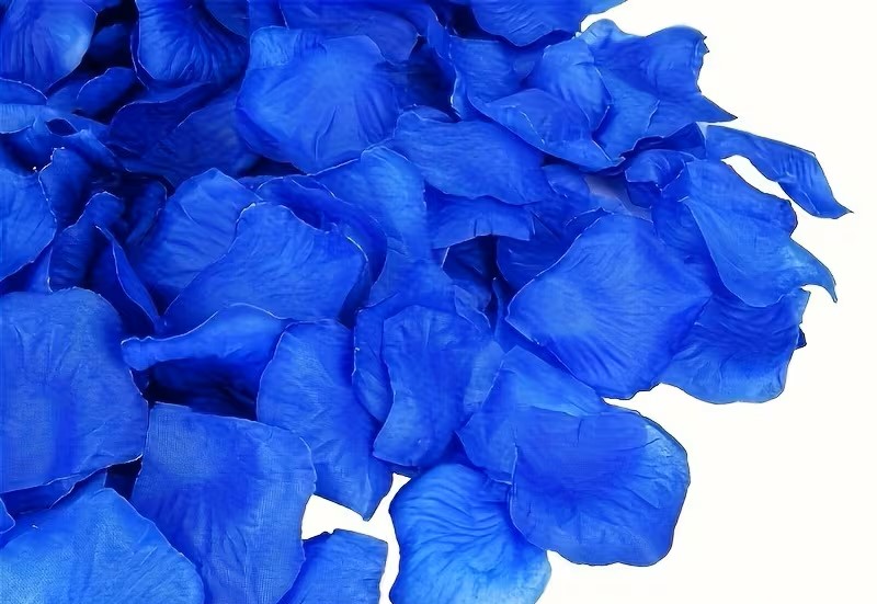 Mörkblå Rosenblad. 100-pack.